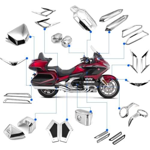 Motorcycle front and rear chrome trim for Honda Goldwing 1800 F6B GL1800 2018 2019 2020 motorcycle accessories