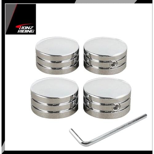 For Harley Sportster XL883 XL1200 XL 883 1200 Head Bolt Cover Spark Plug Caps Chrome Accessories