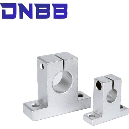 1pcs Linear Optical Axis SK Vertical Support Aluminum Alloy Bearing Frame Polished Rod Frame SK8mm-SK40mm