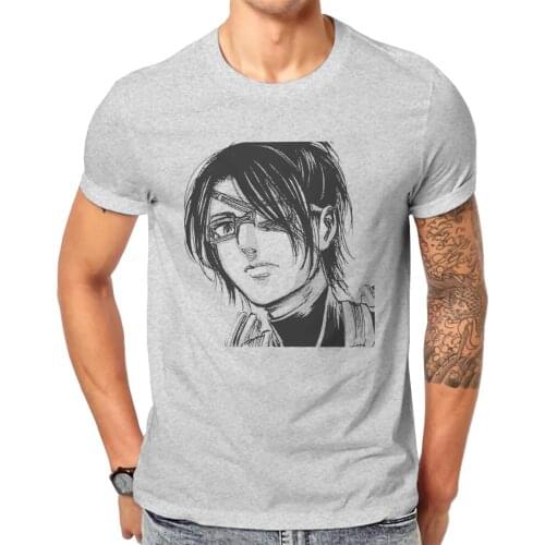 Men Hange Zoe Attack in Titans Anime Eren Jaeger Graphic Funny Classic Graphic T-shirts