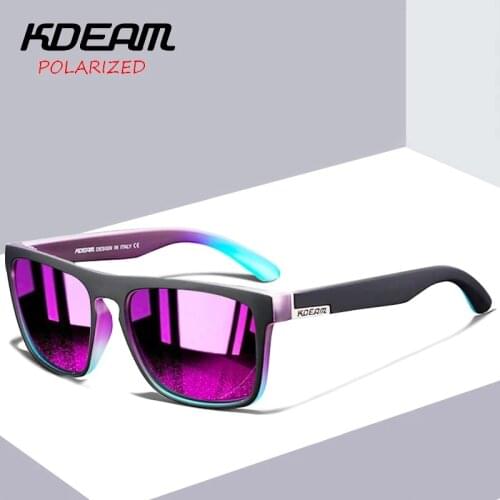 Fashion Guys Sun Glasses From KDEAM Polarized Sunglasses Men Classic Design All-Fit Mirror Sunglasses