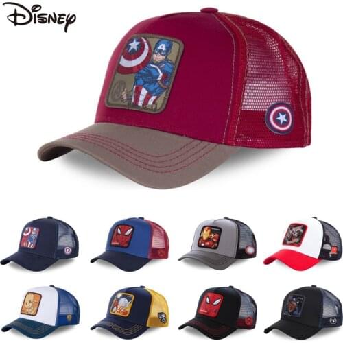 New Brand Anime Marvel Snapback Cap Cotton Baseball Cap Men Women Hip Hop Dad Mesh Hat Trucker Dropshipping