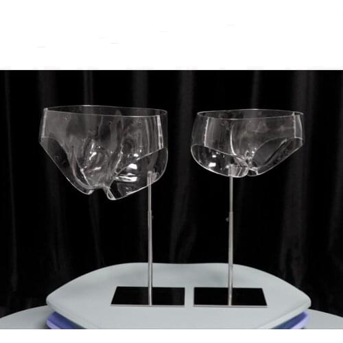 Transparent Underpants Model Transparent Hip Mannequin With Base Men and Women