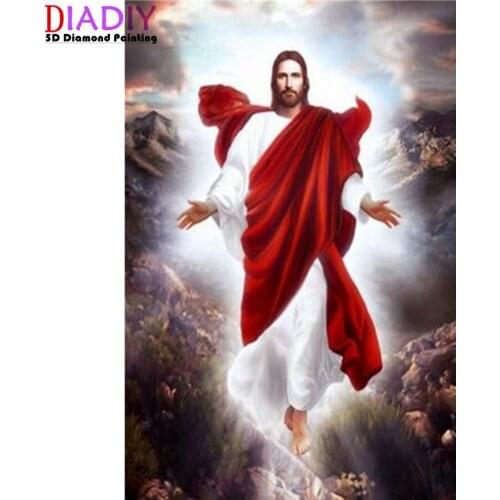 Religious Jesus Diy 5d diy Diamond Painting cross-stitch 5D diy Diamond Embroidery Full Square&round Drill Rhinestones