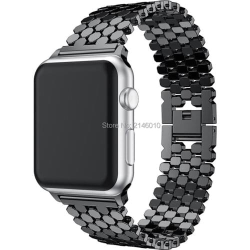 Replacement Band Luxury Metal Wristbands Stainless Steel Strap for Apple Watch Series 5 4 3 2 1 44mm 40mm 38MM 42MM