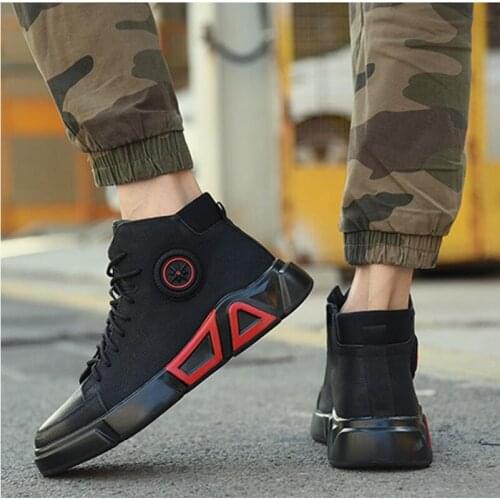 Luxury Designer High Waterproof Steel Toe Men Work Shoes Male Safety Unbreakable Sneakers Anti-Smashing Puncture Boots