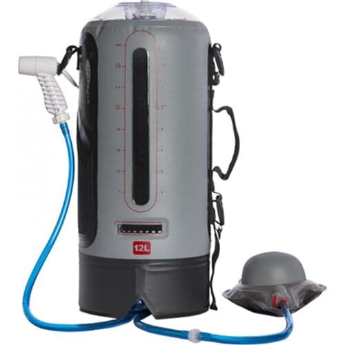 Shower Bag for Camping Solar Water Bag Portable Bag with Switch Hose and Shower Head for Outdoor Hiking Picnic Swimming