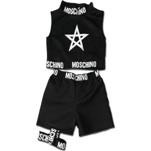 New Jazz Dance Children Performance Costume Casual Hip Hop Stage Wear Dance Costumes Jazzy Dance Wear Europer Kids Clothes