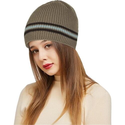 Outdoor Winter Adult Neutral Keep Warm Printing Hats Plush Knitted Woolen Hat