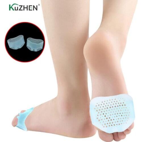 1 Pair Forefoot Pads Silicone Foot Cushion Foot Pain Relief Toe Separators