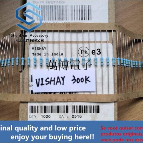 10pcs only orginal new can resistance 1/4W 0.25W 300K
