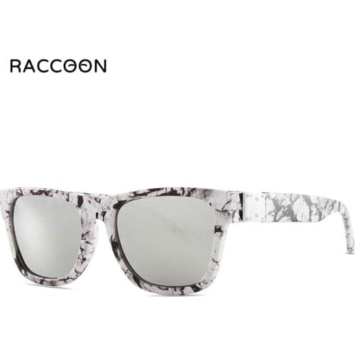 2021 Vintage Marbling WomenS Sunglasses Oversized Square Mirror Reflective Sun Glasses Men Luxury Female Fashion Eyewear Shades