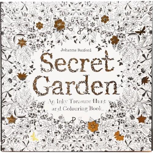 English Edition Secret Garden Coloring Book For Children Adult Relieve Stress Kill Time Graffiti Painting Drawing Book