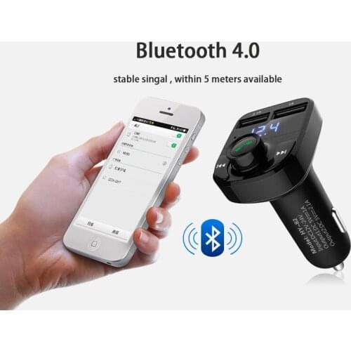 5V 3.1A Car Bluetooth Hands Free MP3 Player FM Transmitter Car Wireless Car Charger HY82