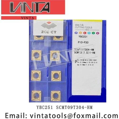 Free shipping high quality 10pcs/lots YBD152 YBC251 YBD102 YBM251 SCMT09T304-HM cnc carbide turning inserts cutting blade tools