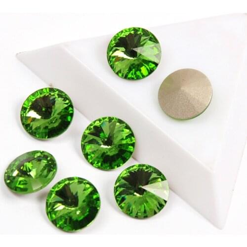 YANRUO 1122 Peridot Color High Fancy Rhinestone Nail On Rhinestone Bling Stones Crystals Nail Appliques For Nails Art Decoration
