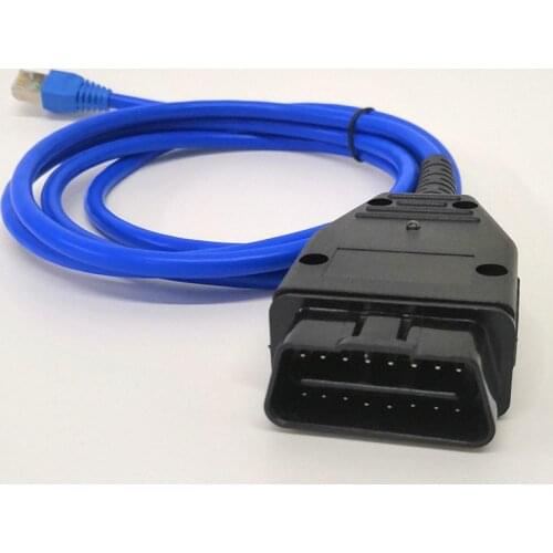 For BMW F Series ENET Interface Cable E-SYS ESYS ICOM OBD RJ45 Coding Programming E-net with LED light High quality