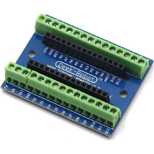 For NANO V3.0 3.0 Controller Terminal Adapter Expansion Board NANO IO Shield Simple Extension Plate For Arduino AVR ATMEGA328P