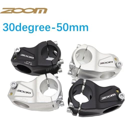 Zoom bike stem MTB downhill 30 degree cross country DH FR XC BMX mountain bike bicycle 31.8 50MM short for AM handlebar