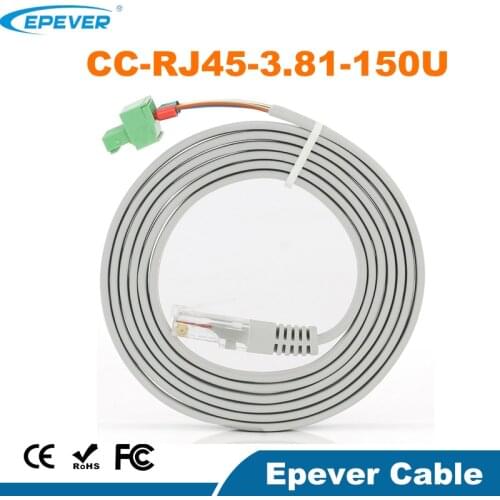 EPever Communication Cable CC-RJ45-3.81-150U for DuoRacer Series MPPT Solar Charger Controller
