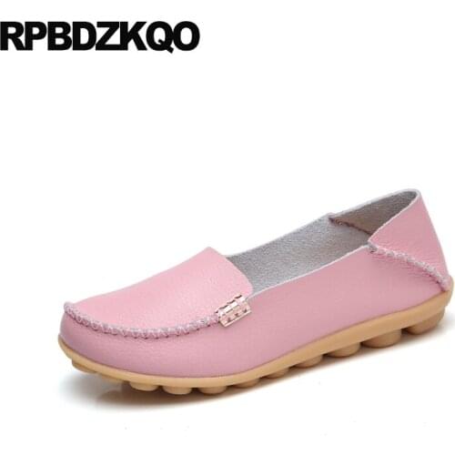 Bow Moccasins Peach Navy Blue Summer Pink 11 Ladies Candy Large Size Metal Chinese Flats Cheap Shoes China Women 12 44 Nurse