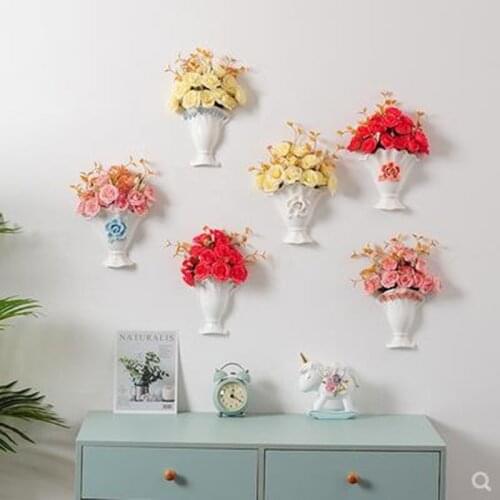 European-style wall-mounted vases, home office dining room wall decoration crafts, decorative gifts