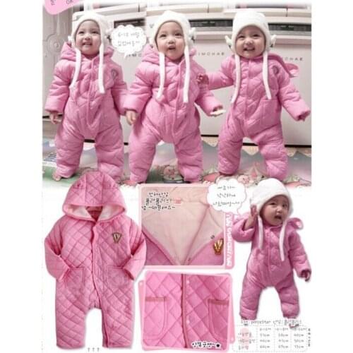 New 2016,winter clothing,baby warm romper,kids clothes set,newborn,baby girl boy clothes,baby bodysuits,winter overall