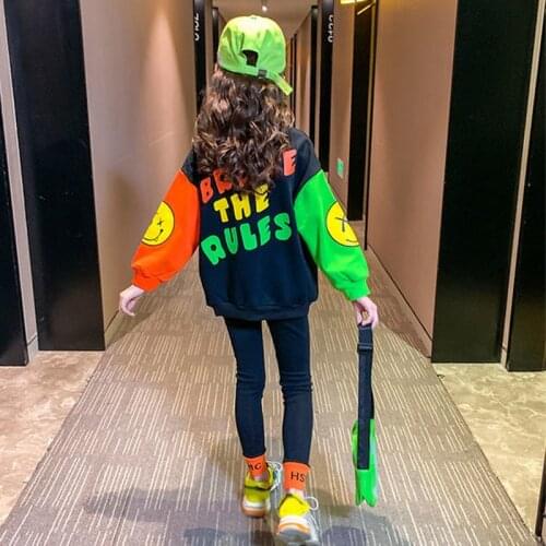 2021 New Autumn Girls Clothing Sets Winter Teens Tracksuit Big ChildrenS Casual Sweater+ Pants Kids Sports Suits 4 5 7 9 11 13Y