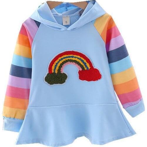 New Spring Autumn Boys Baby Girls Fashion Hoodies Cartoon Casual Children Clothes Kids Cotton Striped Patchwork Tracksuit