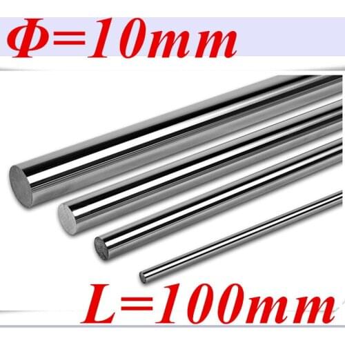 New linear shaft 10mm 100mm long 10mm linear rail harden chromed round rod cnc parts 3d printer