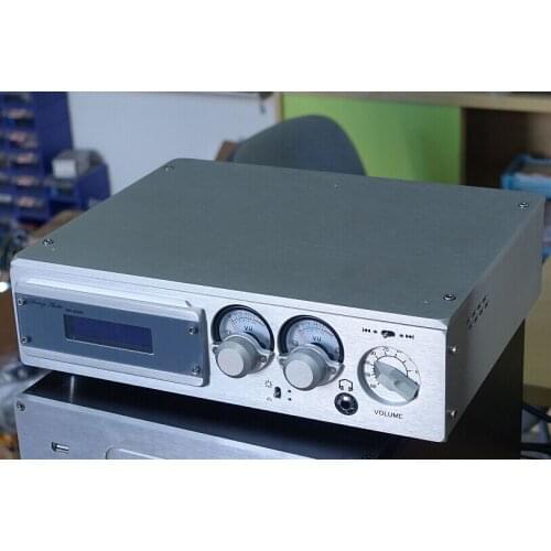 NEW BZ3208N Switzerland Style Full Aluminum amplifier chassis with double Level meter for headphone amp / DAC 320*246*83 MM