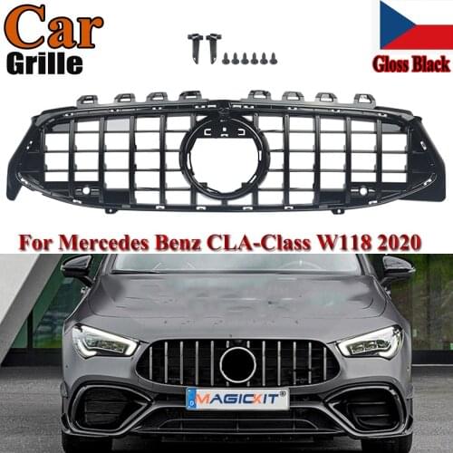 MagicKit FOR MERCEDES CLA CLASS W118 C118 FRONT GT PANAMERICANA GRILLE GLOSS BLACK 2020