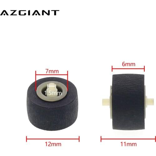 5pcs 12x6x1.5mm Car Retractor Press Belt Pulley Deck Audio Pressure Recorder for JVC Cassette Deck Pinch Roller Tape Card Seat