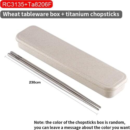Rover Came new Product Kids And Adults Portable Eco Friendly Wheat Straw Tableware Storage Box Chinese Chopsticks Fork Spoon Box