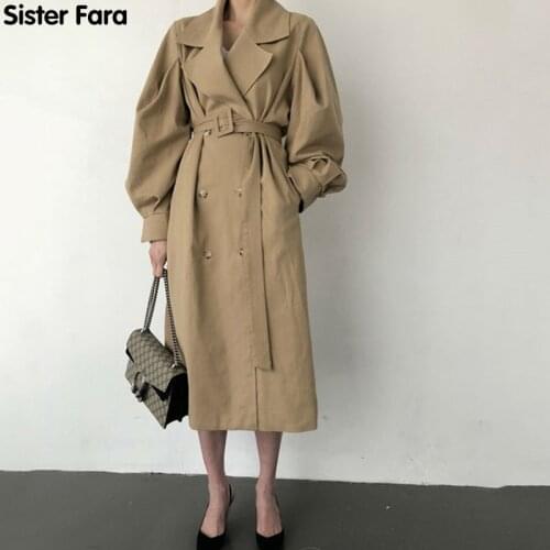 Женские двубортные тренчи Sister fara China At AliExpress