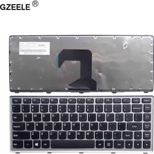 SP/US New Laptop keyboard for Lenovo U410 Keyboard Black Key Silver Frame English Version