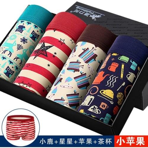 4Pcs Big Size Modal Mens Boxers Briefs Sexy Underwear Breathable Man Underpants Panties Male Comfortable Shorts L XL XXL XXXL