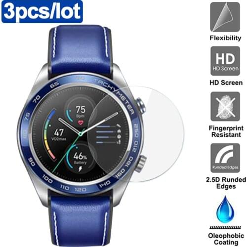 3pcs Screen Protector For HONOR Magic Watch 2 46mm protective Glass For Huawei Watch GT 2 GT2e Tempered Glass Film accessories