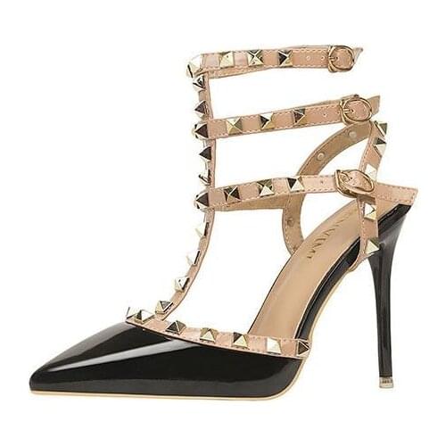 10cm High Heels Sexy Shoe for Women Size34-40 Summer Red Black Color Women Shoes