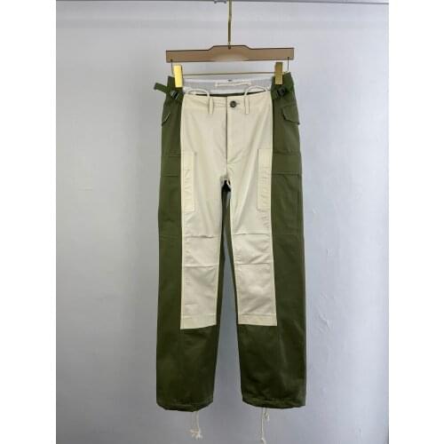 Women 2021 fashion new loose patchwork contrast overalls 0401