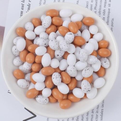 10pcs/lot Super Kawaii Simulation Resin Egg/ Duck Egg/Quail Egg For dollhouse DIY Craft Decoration