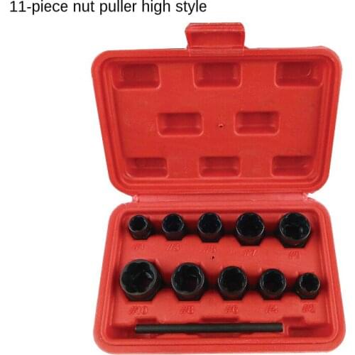 13Pcs 11PC 6PC Broken Nut Bolt Extractor Defective Nut Removal Tool Bolt & Nut Set Household Hardware Repair Tool with Box