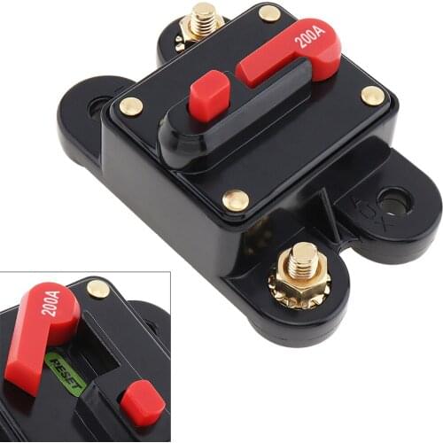200A DC 12V Car Audio Amplifier Circuit Breaker Fuse Holder AGU Style Stereo Amplifier Refit for cars Automobile Vehicle