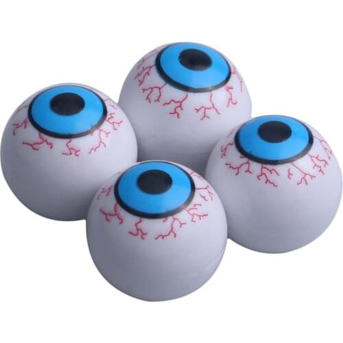 4PCS Tyre Air Valve Stem Caps Cover 2020 New Horror Funny Popular Eye Ball Bike Motorcycle Universal Car Dustproof Durable