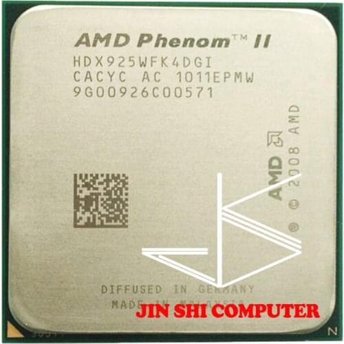 Free Shipping AMD Phenom II X4 925 95W 2.8 GHz Quad-Core CPU Processor HDX925WFK4DGI/HDX925WFK4DGM Socket AM3