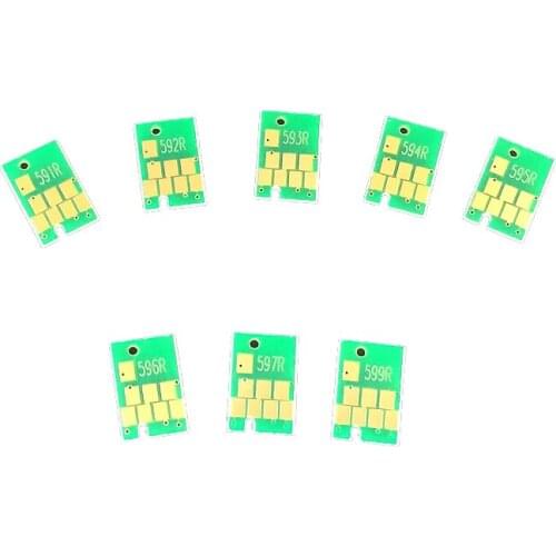CISSPLAZA 5ets 40pcs T0591 - T0599 ink cartridge chip compatible for EPSON R2400 R 2400 printer chips