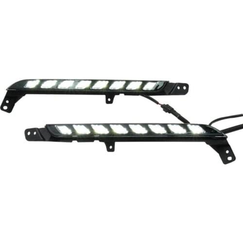 2Pcs Daytime Running Bulb Easy Installation Waterproof ABS 6000-6700K LED DRL Turn Signal for Toyota Hilux 2020 luces led дхо