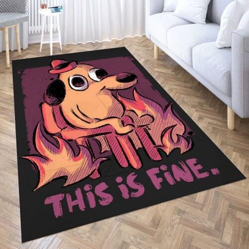 This is Fine Carpet for Living Room 3D Anime Cartoon Rug Gamer Teen Room Bedside Lounge Rug Kids Children Floor Mats
