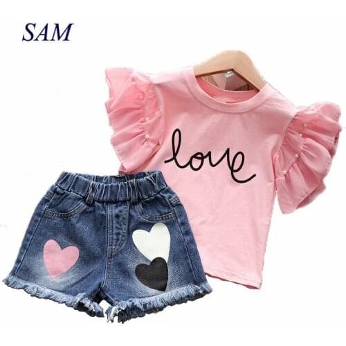 Summer Clothing Sets Toddler Girls Clothes 2pcs Outfits Kids Clothes For Girls Tracksuit Suit For Girls Children Clothing