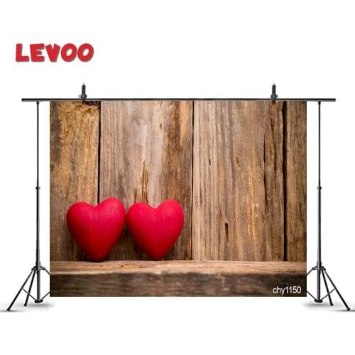 LEVOO Valentines Day Background Love Hearts Wooden Shelf Baby Portrait Photography Backdrop Photo Studio Photocall Props Vinyl